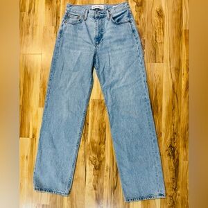 Denim Forum Sz 25 The '90s Iggy Lo-Rise Baggy Jean Low-rise baggy jeans